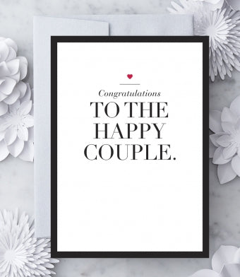 Wedding: To the Happy Couple