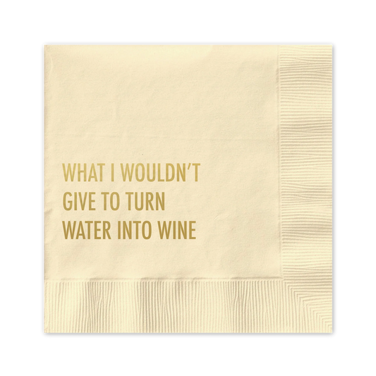 Water into Wine Cocktail Napkin