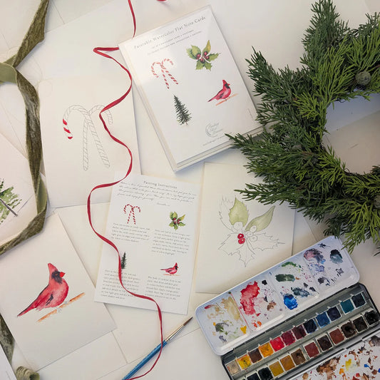 Winter Paintable Watercolor Note Card