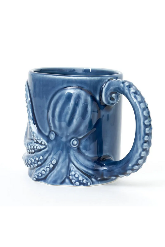 Octopus  Blue  Ceramic Mug