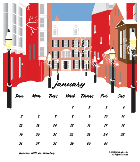 Boston Jewel Calendar