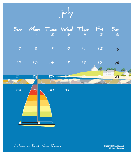 Cape Cod Jewel Calendar