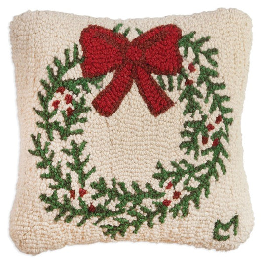 Christmas Wreath Pillow _ 14x14