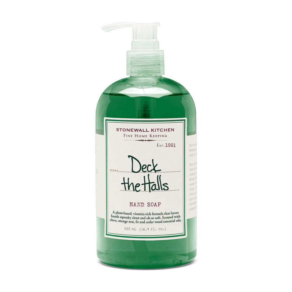 deck the halls hand soap green