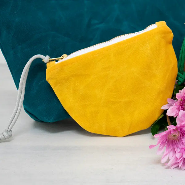 Waxed Canvas Moon Pouch