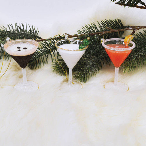 Martini 3pc Set Ornament