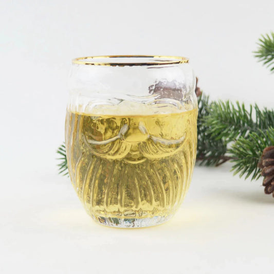 Santa Wine Glass