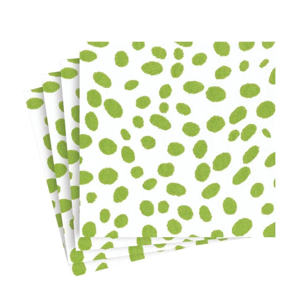 Spots Green Luncheon Napkin