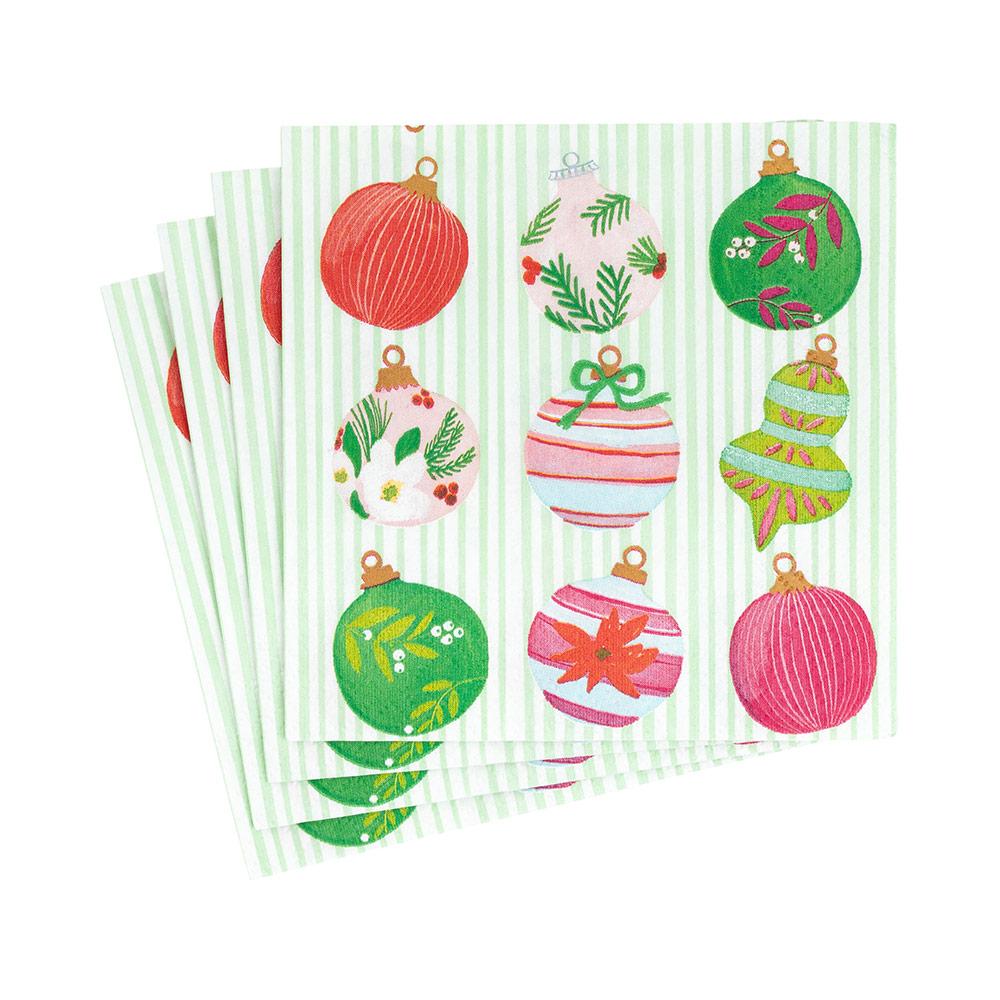 Cocktail Napkin with colorful ornaments