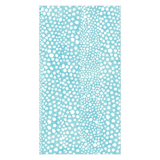 Seafoam Blue Guest Towel with small bubbles/dots