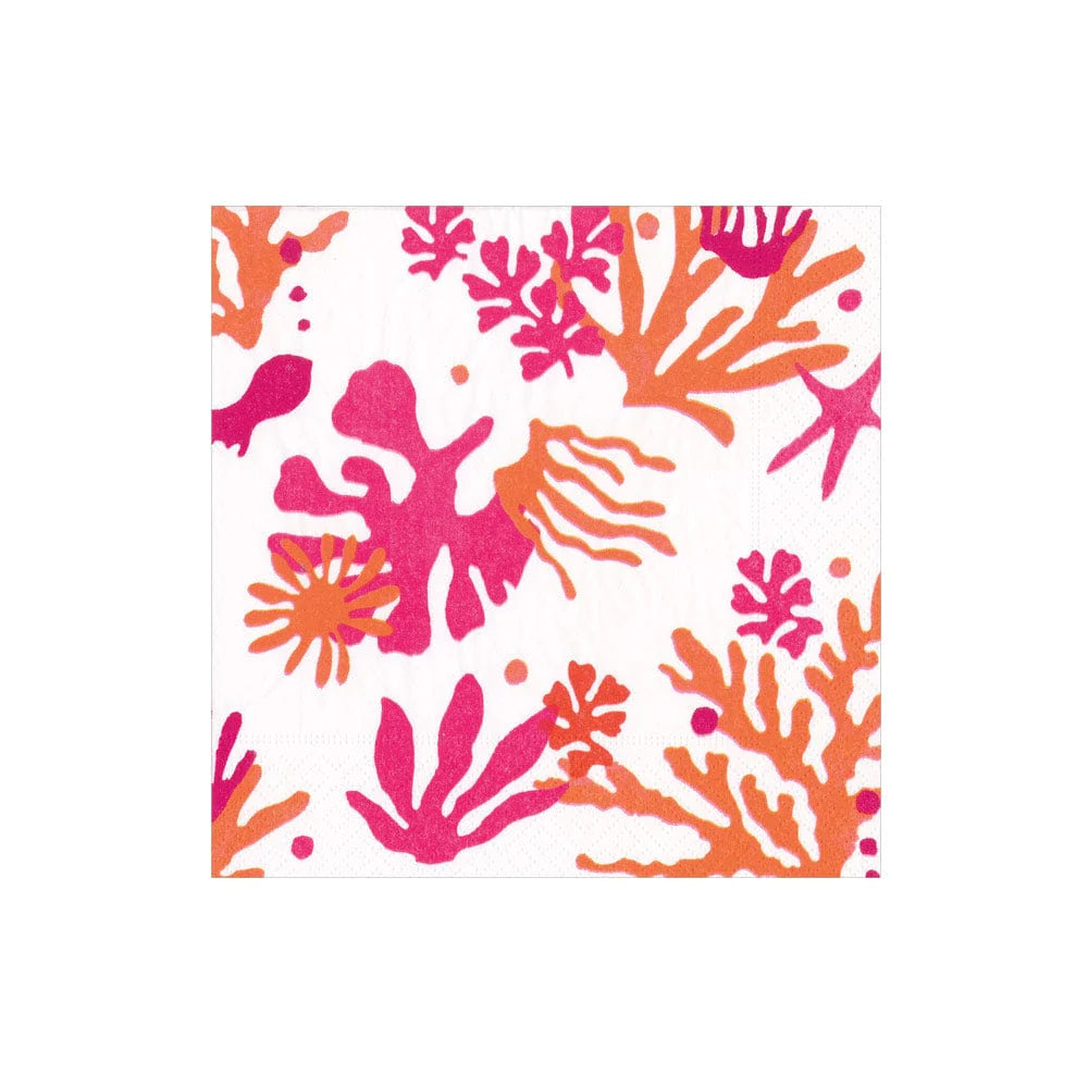 Matisse Coral Orange Cocktail Napkin
