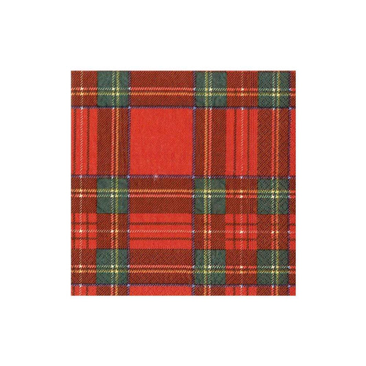 Royal Plaid - Cocktail Napkin