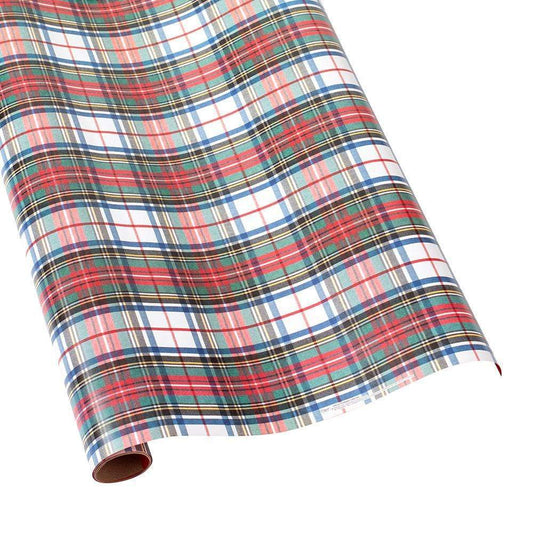 Dress Stewart Tartan Gold Gift Wrap