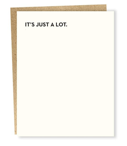 Single card.  Black text.  It's just a lot