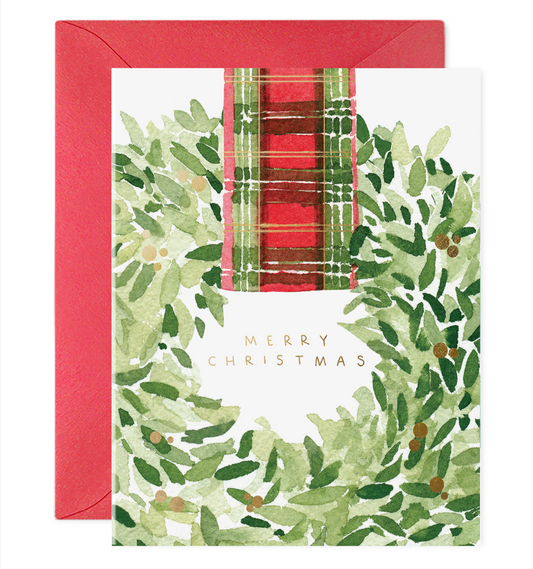 Plaid Ribbon Wreath (Box of 6)