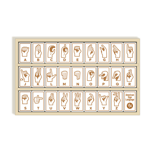 Sign Language Alphabet Tiles