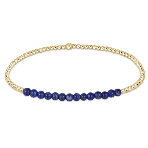 Gold Bliss 2mm Bead Lapis