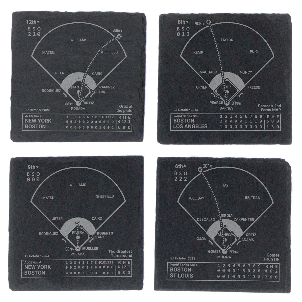 Red Sox Playbook Slate Coaster