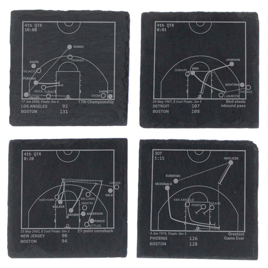 Celtics Playbook Slate Coaster