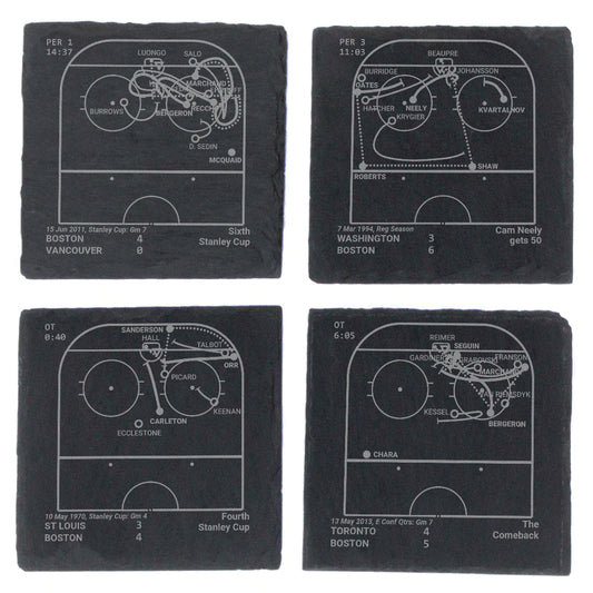 Bruins Playbook Slate Coaster