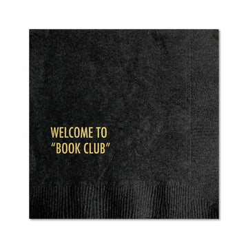 "Book Club"  Napkin