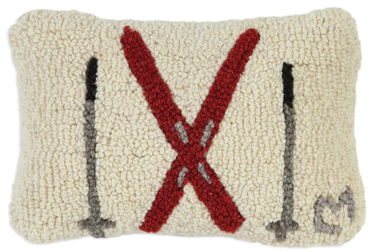 Crossed Ski Pillow _ 8x12