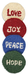 Hope Peace Joy Love (S/4)