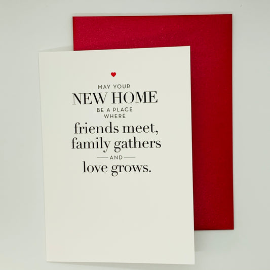 New Home:  Love Grows