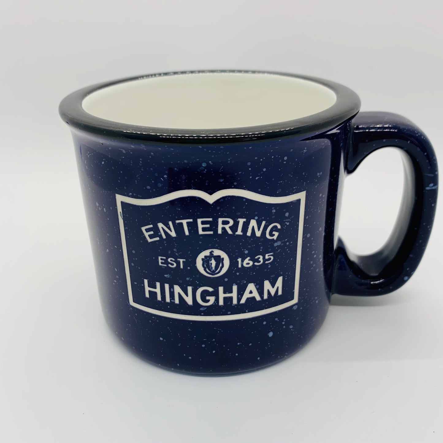 Entering Hingham Cobalt Camp Mug