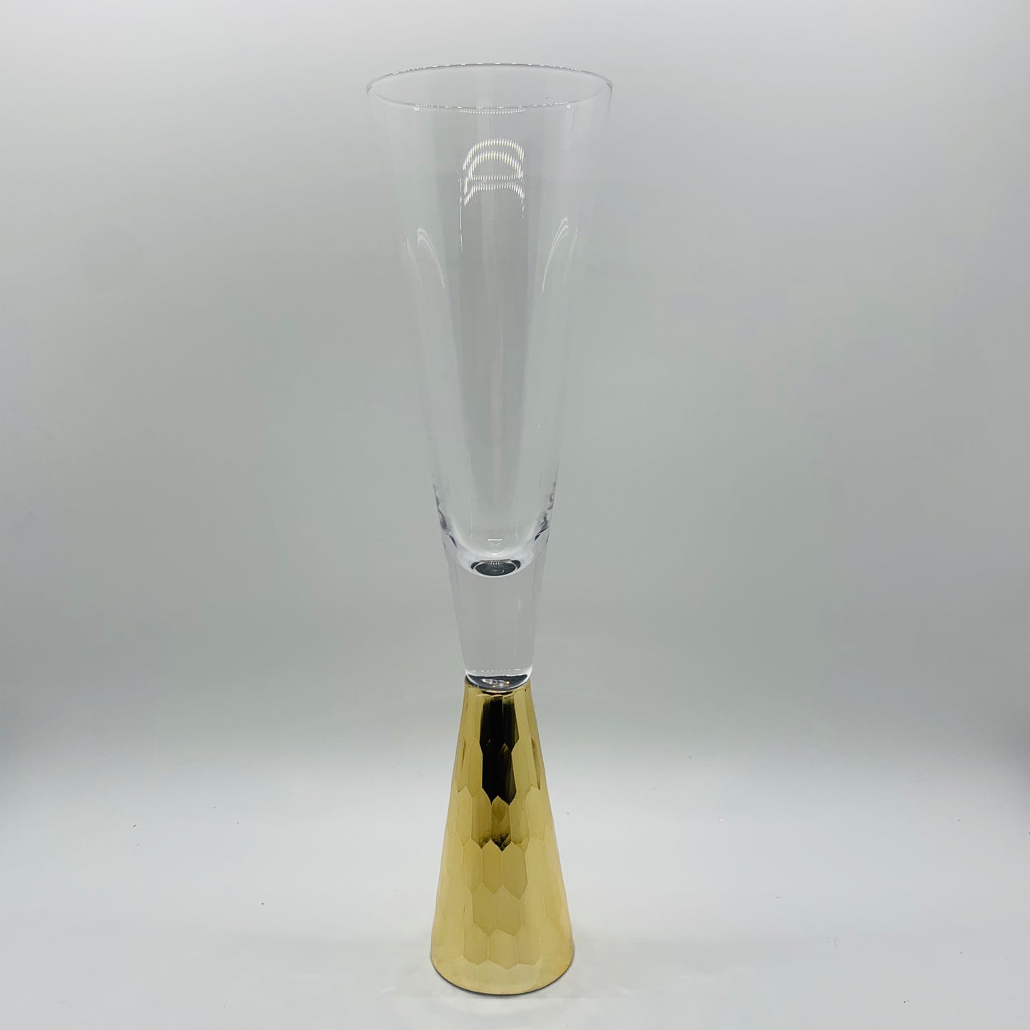 Gold Geo Champagne Glass