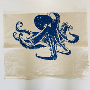 Octopus Tea Towel (Blue-Violet)