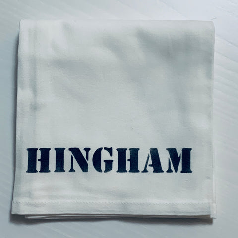 Hingham Navy Tea Towel