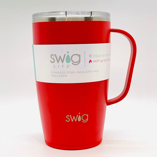 Swig Matte Travel Mug Red