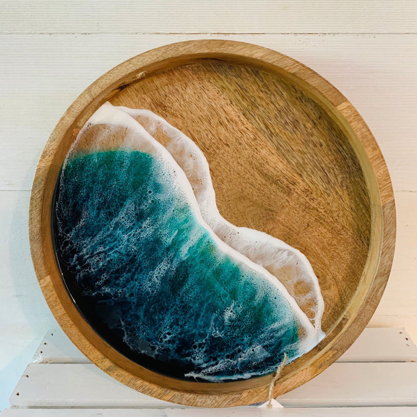 Blue/Green Round Tray