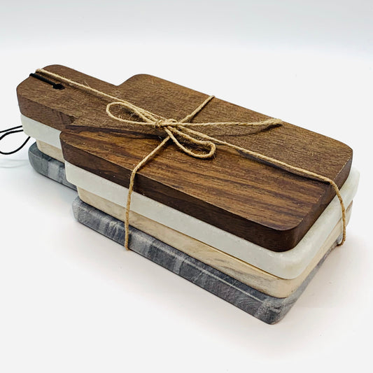 Marble & Wood Mini Board Set