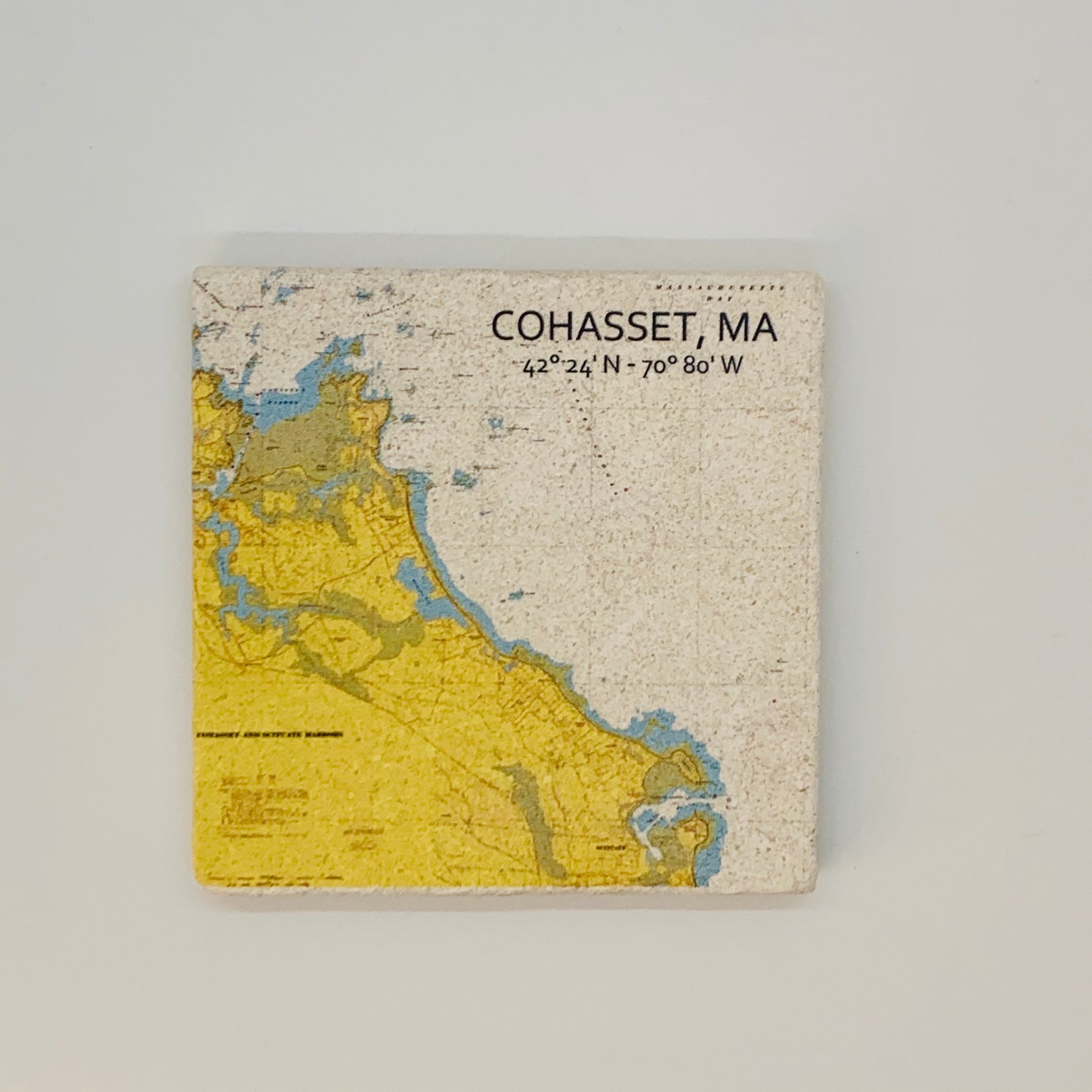 Cohasset NOAA Map with Coordinates